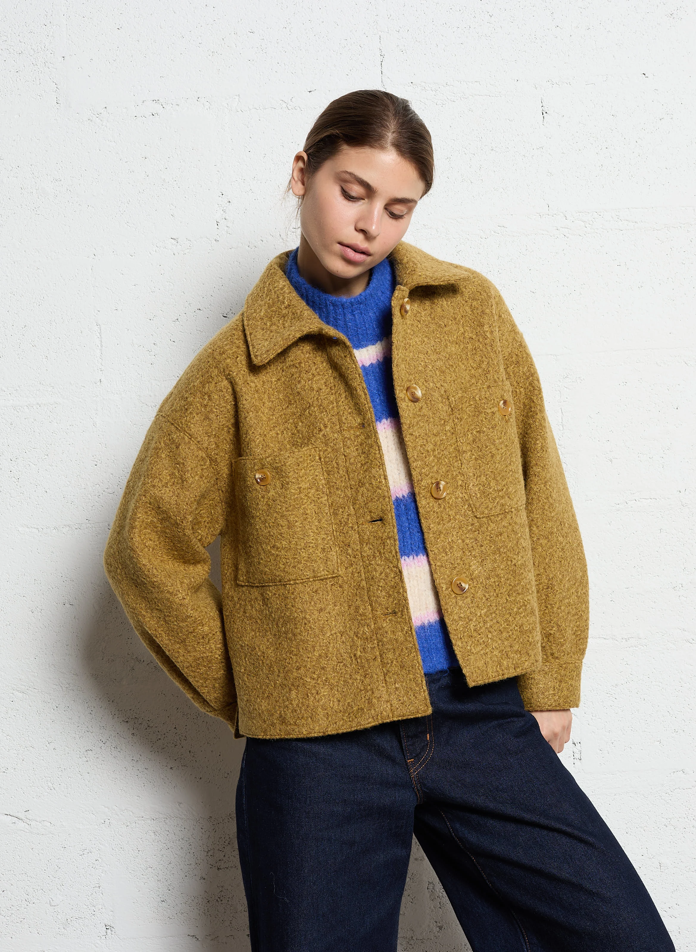 Veste col classique | Jaune