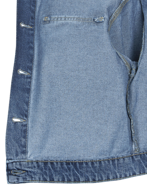 Pieces - PCTESSIE LS DNM JACKET MB873 - Bleu