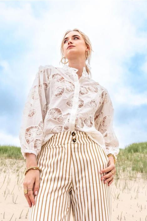 I-coni-K witte dames blouse