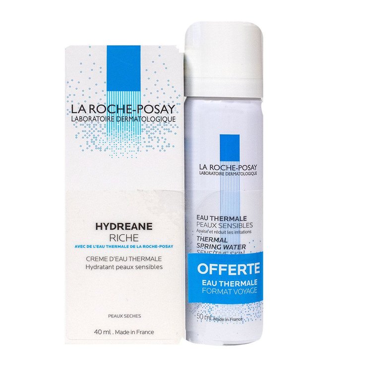 Hydréane crème riche 40ml et eau thermale 50ml