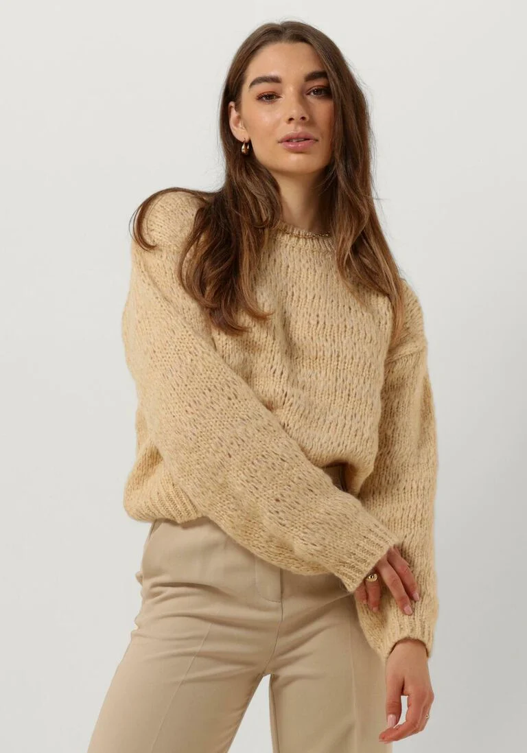 MODSTR\u00D6M creme modstr&ouml;m trui grovermd o-neck