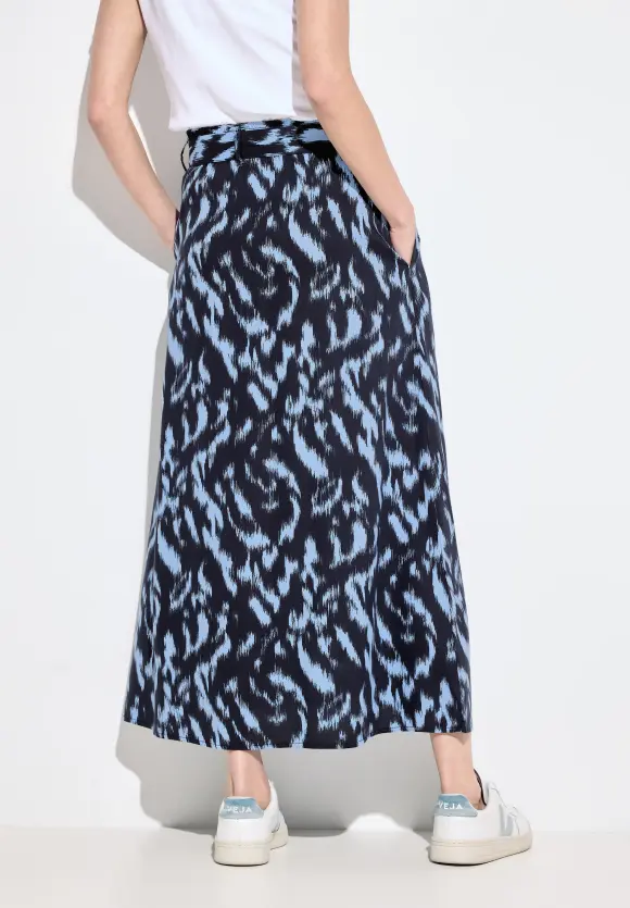 Viskose Print Rock - universal blue