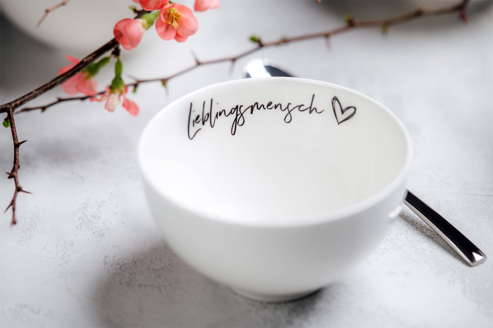 Villeroy & Boch Bol STATEMENT LIEBLINGSMENSCH 470 ml Porzellan weiß