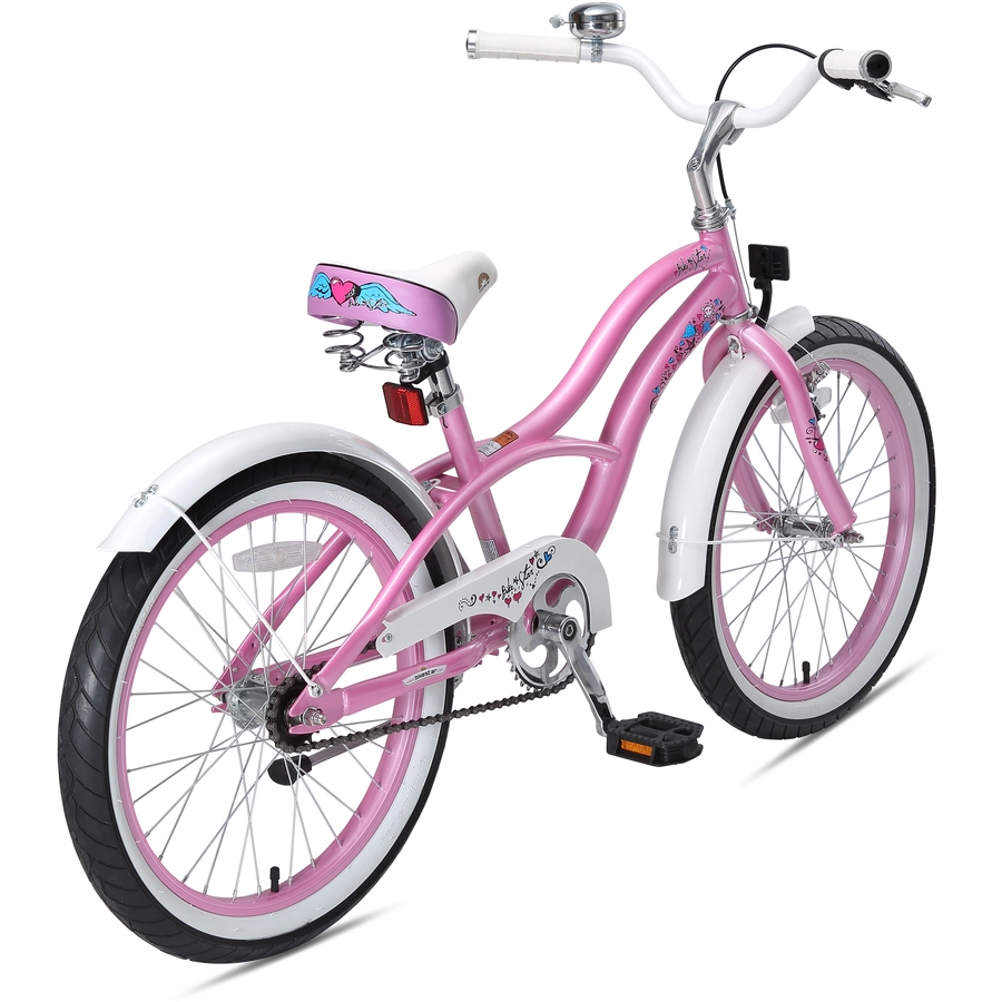 Bikestar Kinderrad 20 Zoll Cruiser pink