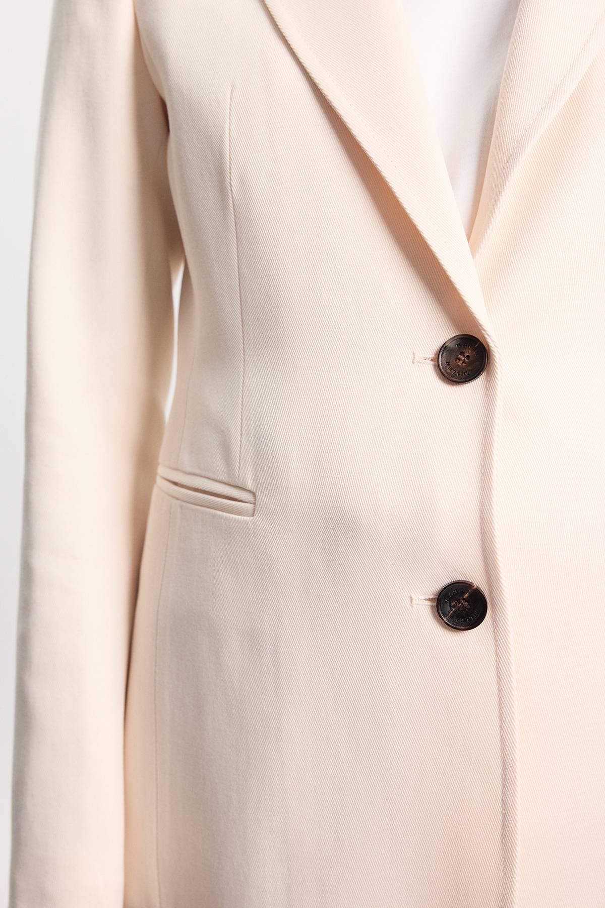 KarenMillen Blazer Ajusté À Simple Boutonnage En Mélange Tencel