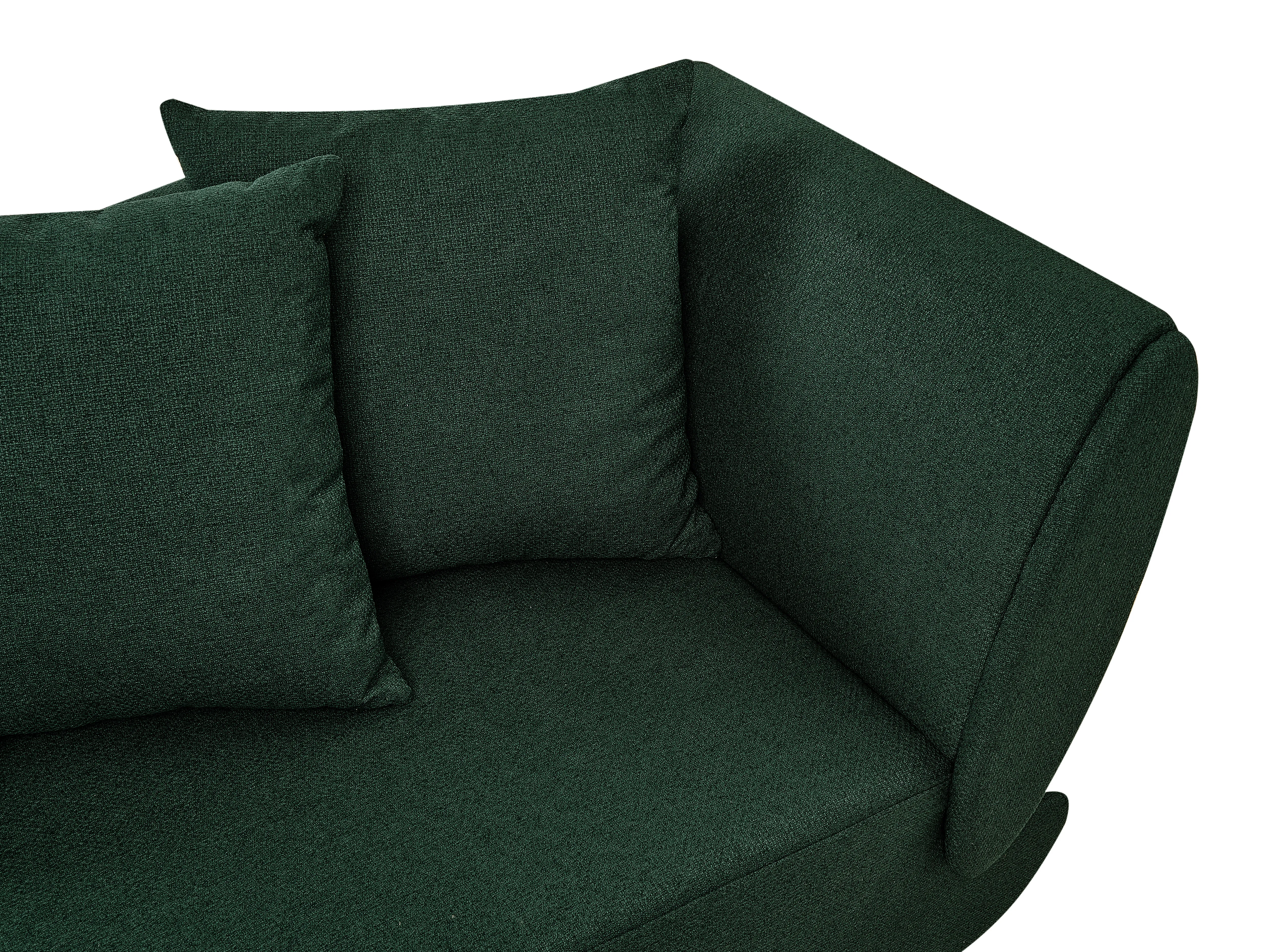 Rechtszijdige chaise longue MERI Kunstlinnen Groen met opbergruimte