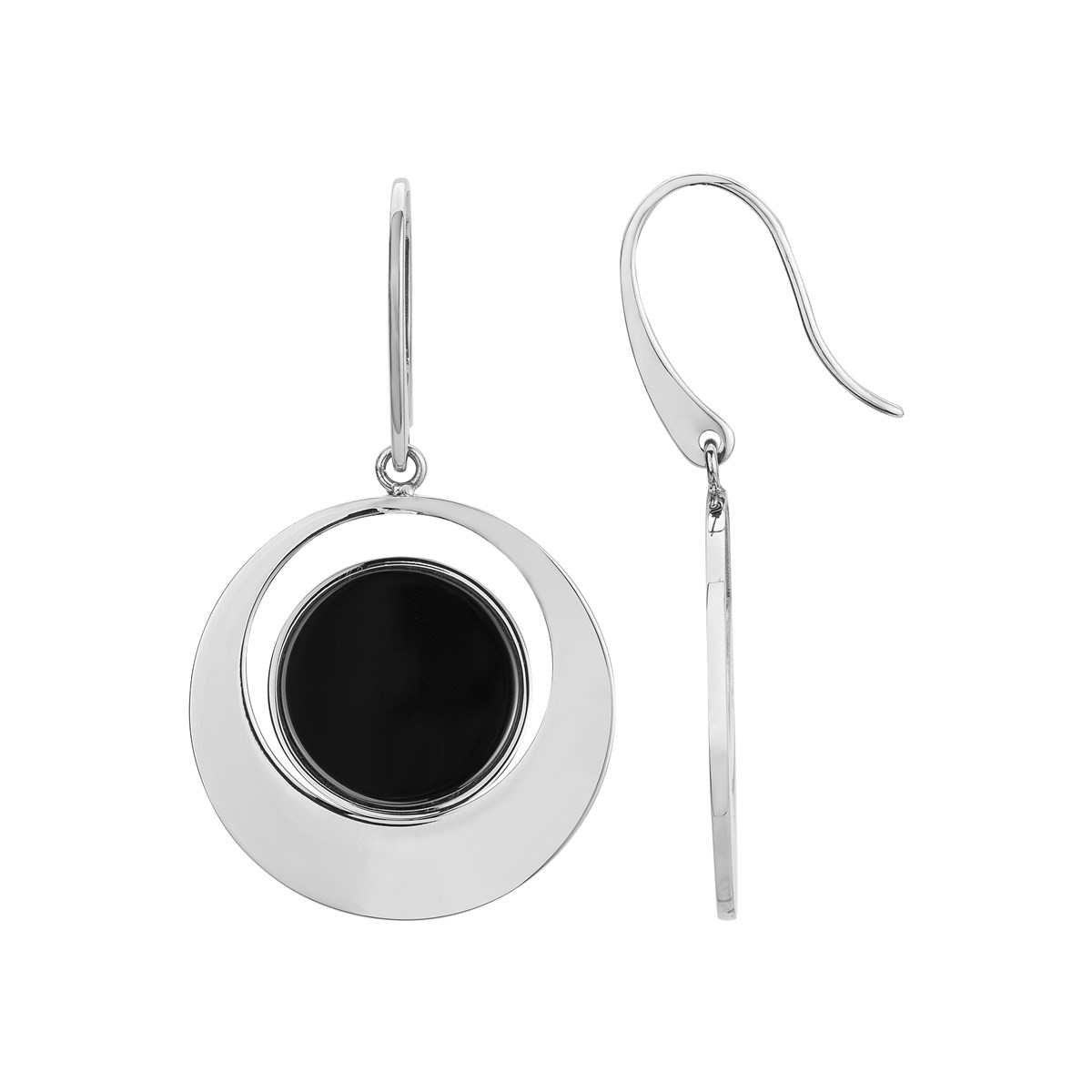 Boucles d'oreilles pendantes en Acier