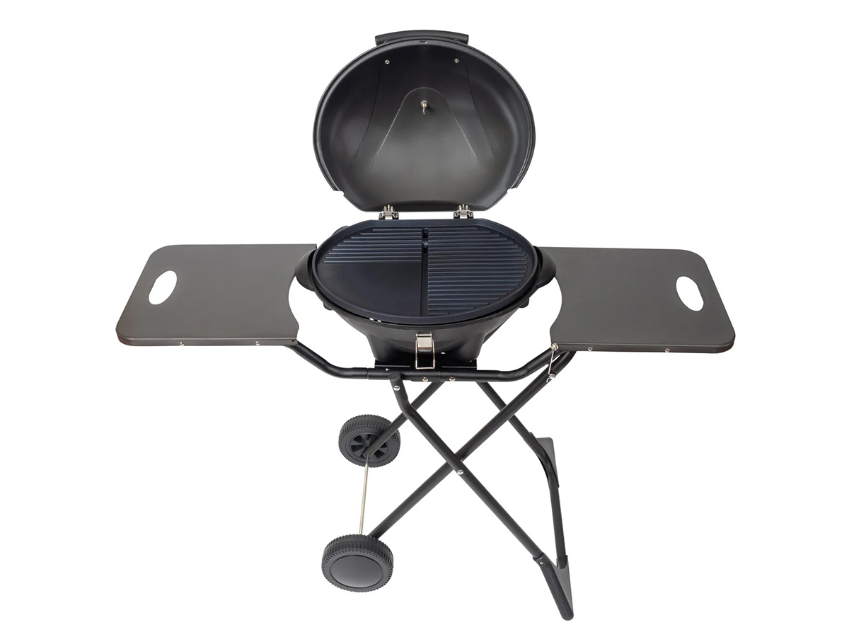 KitchenBrothers 2400 watt elektrische barbecue met wielen