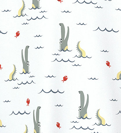 Name It T-Shirt - NmmValther - Bright White/Fish Alligator