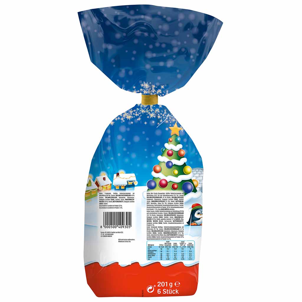 Kinder Mix Große Mischung Weihnachtsmann 201g MHD:20.4.25