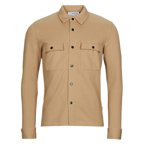 Selected - SLHJACKIE SWEAT JACKET - Beige