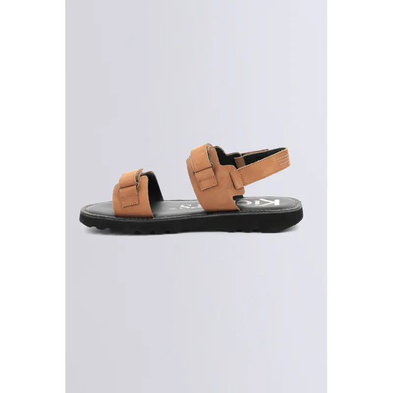 Kick neos Camel SANDALES Cuir Homme