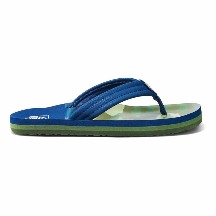 Reef JR Ahi Navy/Camo Teenslippers