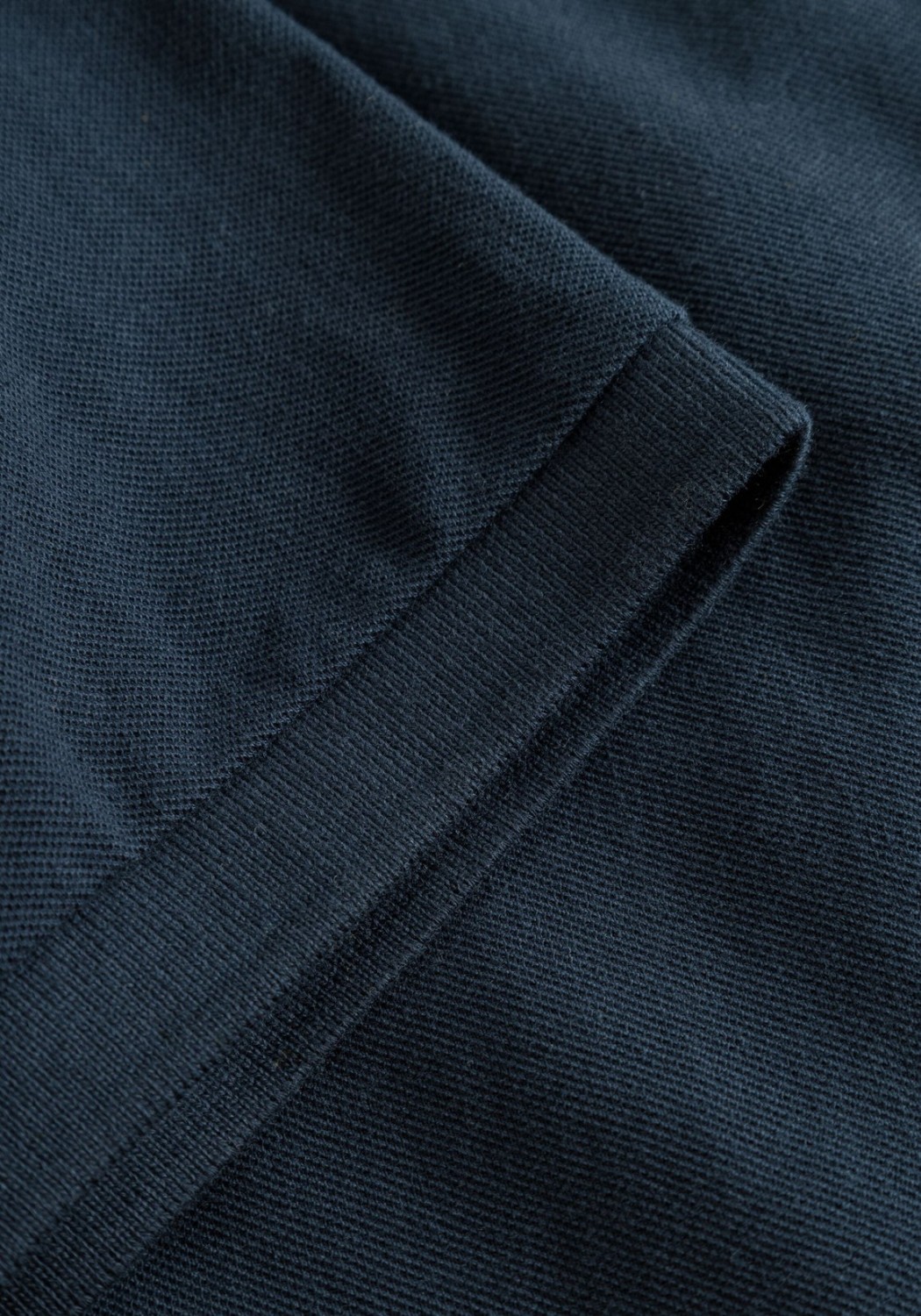 Knowledge Cotton Apparel Basic Badge Polo Shirt Total Eclipse