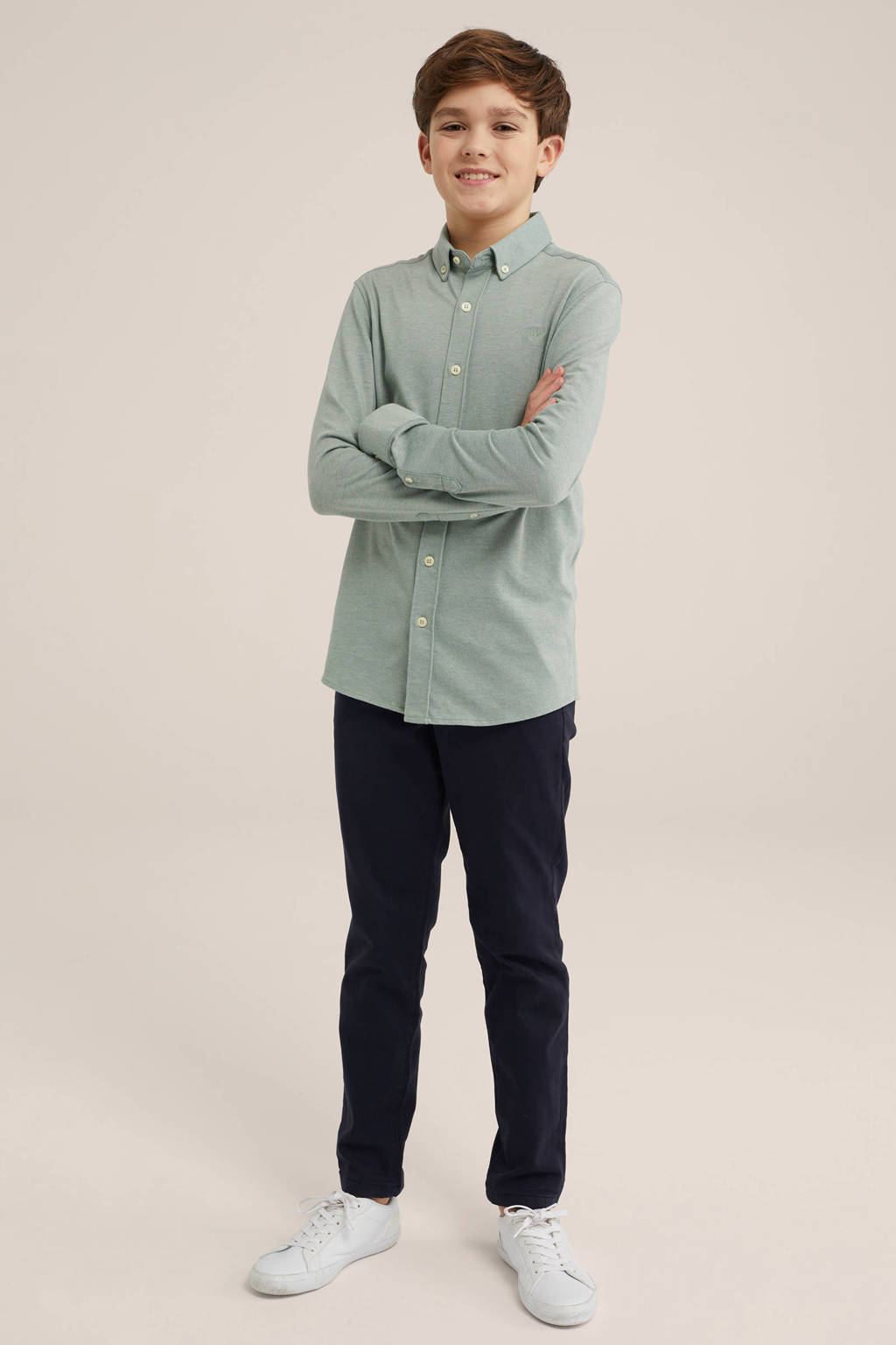 WE Fashion overhemd mintgroen