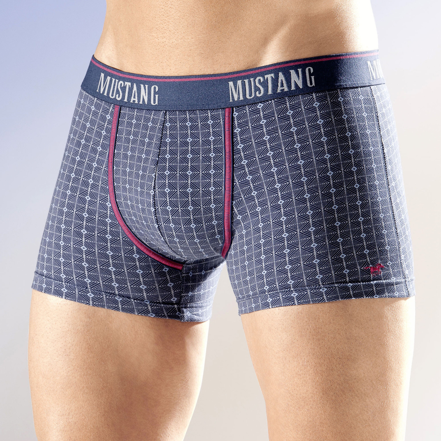 Mustang, Dreierpack Pants, kariert