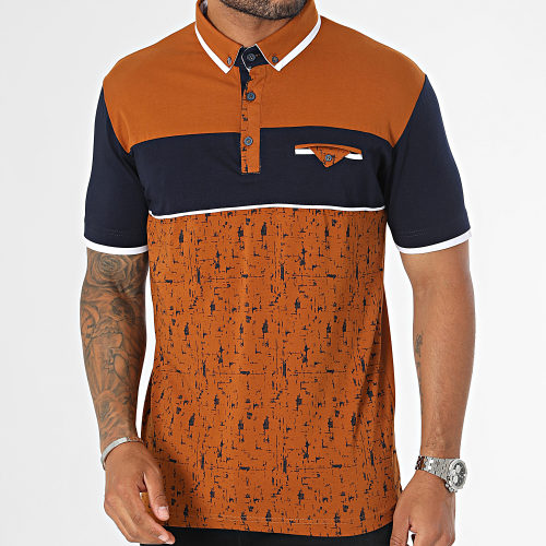Polo Manches Courtes Marron