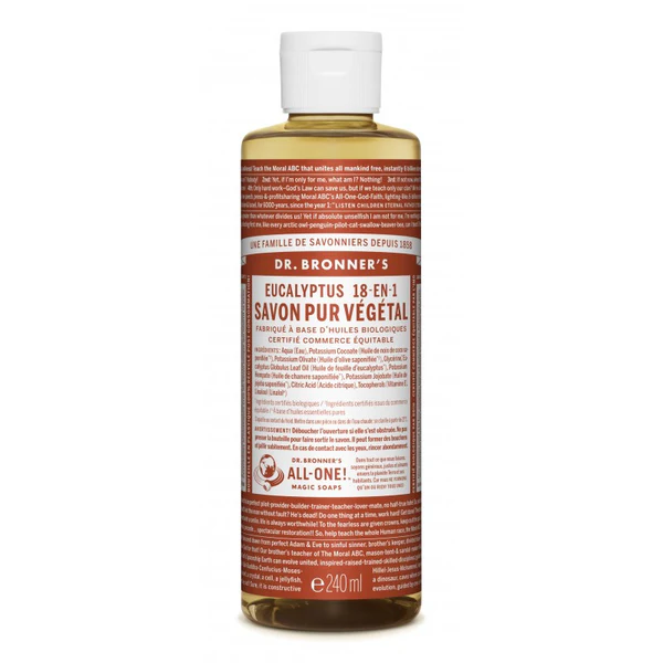Dr. bronners Savon Liquide Eucalyptus - 240mL