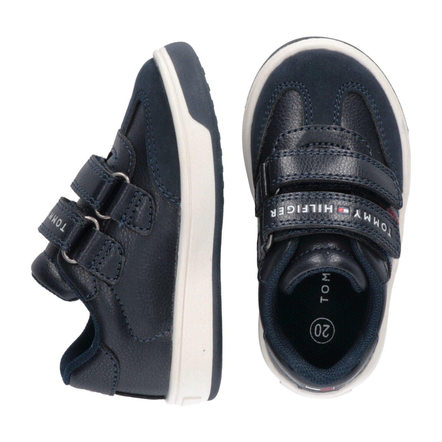 Tommy Hilfiger Flag Hook and Loop Sneakers Infants