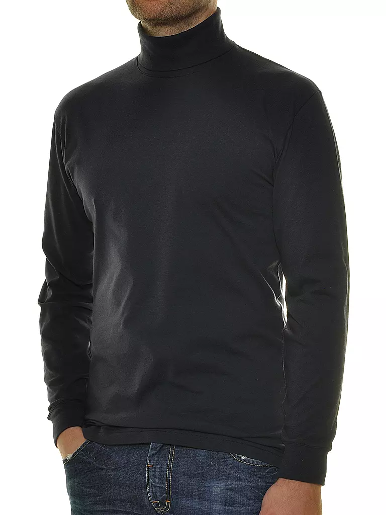 RAGMAN Rollkragenshirt blau