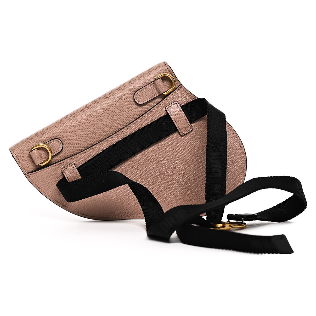 Dior Sac ceinture Saddle en Cuir rose - Neuf avec étiquette - L.19 cm