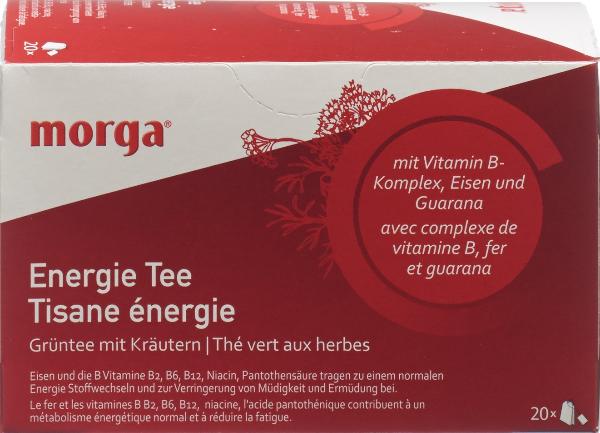MORGA Energie Tee<br>20 Stück, Beutel, TEES, mit Hülle