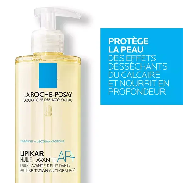 Óleo de Limpeza Lipikar AP+ da La Roche-Posay 400ml e Refil Ecológico do Óleo de Limpeza Lipikar AP+ 400ml