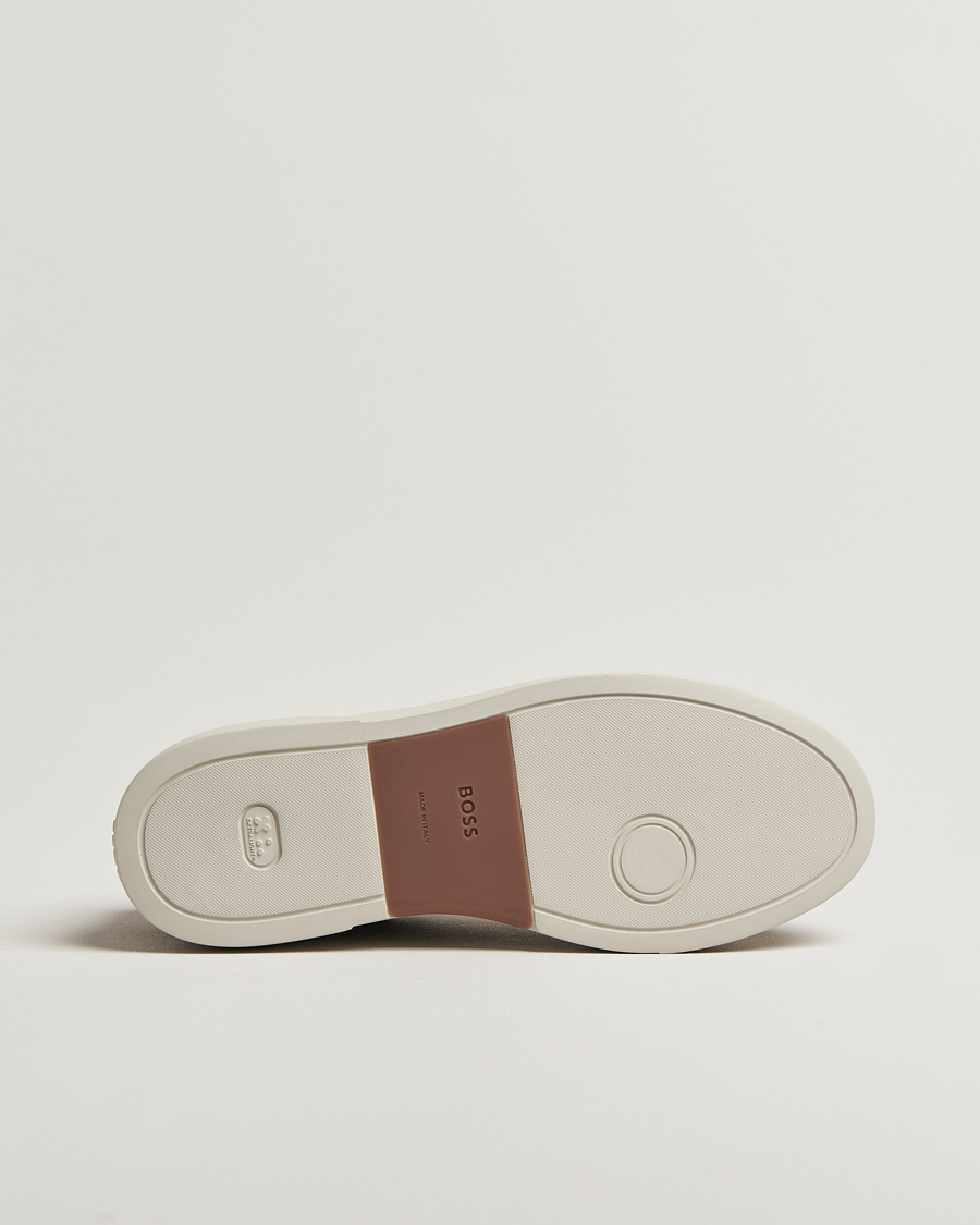 BOSS CAMEL Gary Suede Sneaker Dark Beige