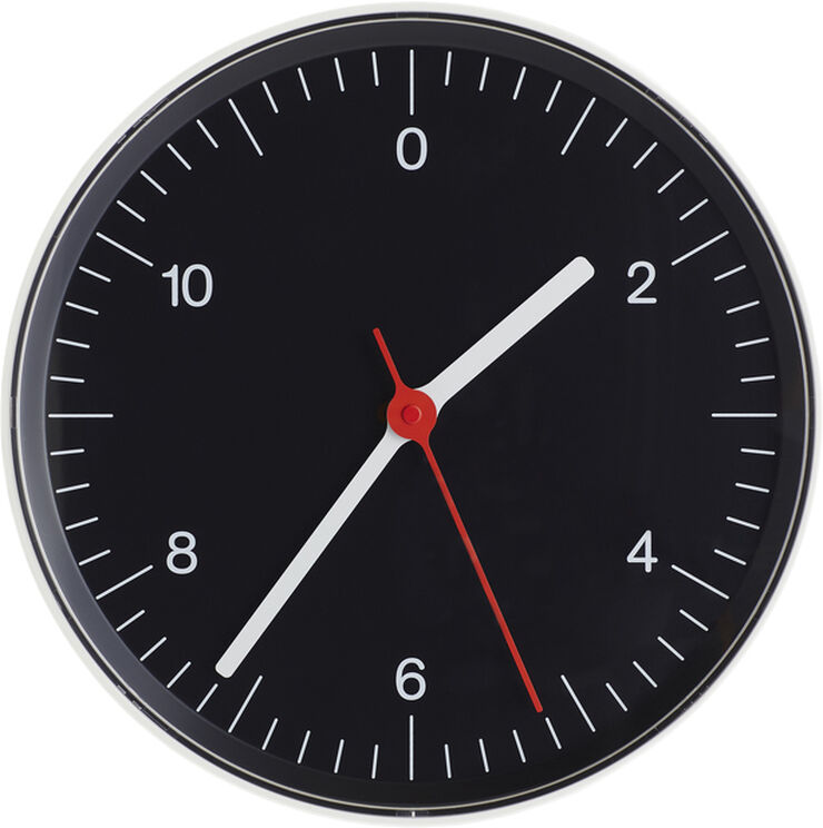 Hay Wall Clock-Black Black