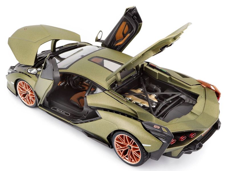 BBurago Lamborghini Sian FKP 37 Grün 1:18 Sammlermodell im Massstab 1:18