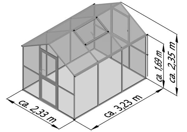 KGT Gewächshaus Aptasia III, ESG, ca.