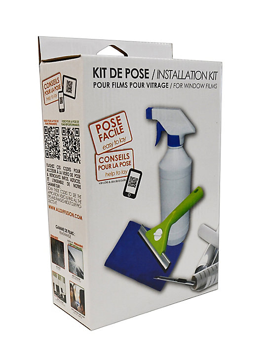 Kit de pose pour film adhésif vitrage