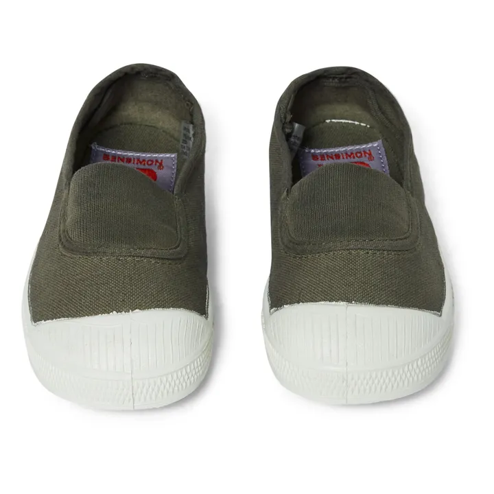 Bensimon Tennis Elastique Vegan | Vert kaki