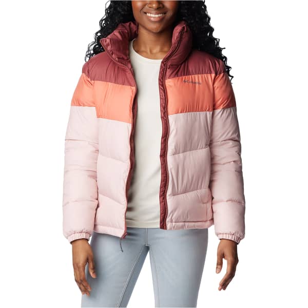 Doudoune COLUMBIA PUFFECT COLOR BLOCK JKT W DUSTY PINK/FADED PEACH/BEETROOT