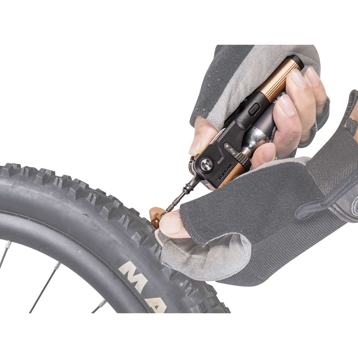 Topeak Tubi Master+ Minitool Zwart/Goud