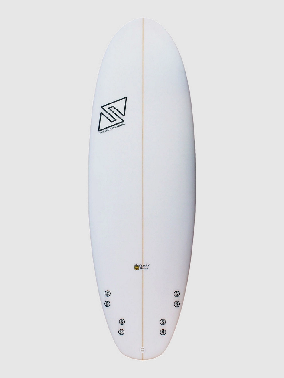 TwinsBros Freaky House FCS2 Surfboard white