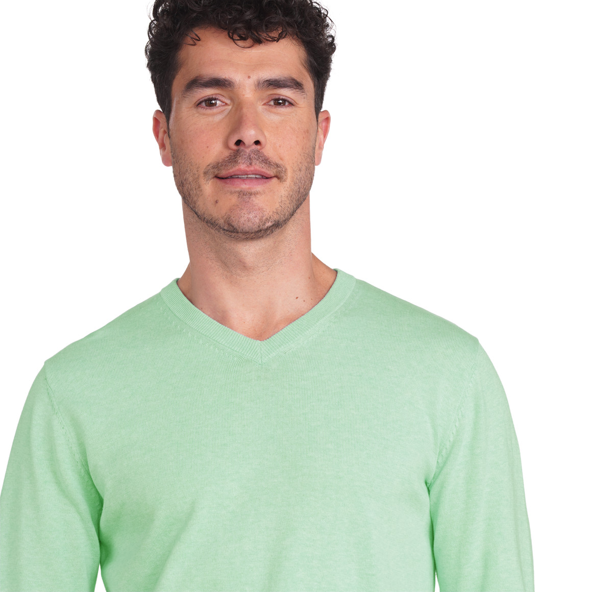 VanVaan Herren Pullover mit V-Ausschnitt hellgrün