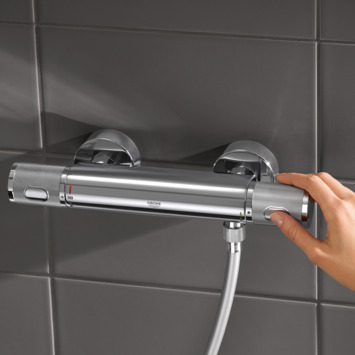 Grohe thermostatische douchekraan Precision Feel - chroom 12 cm