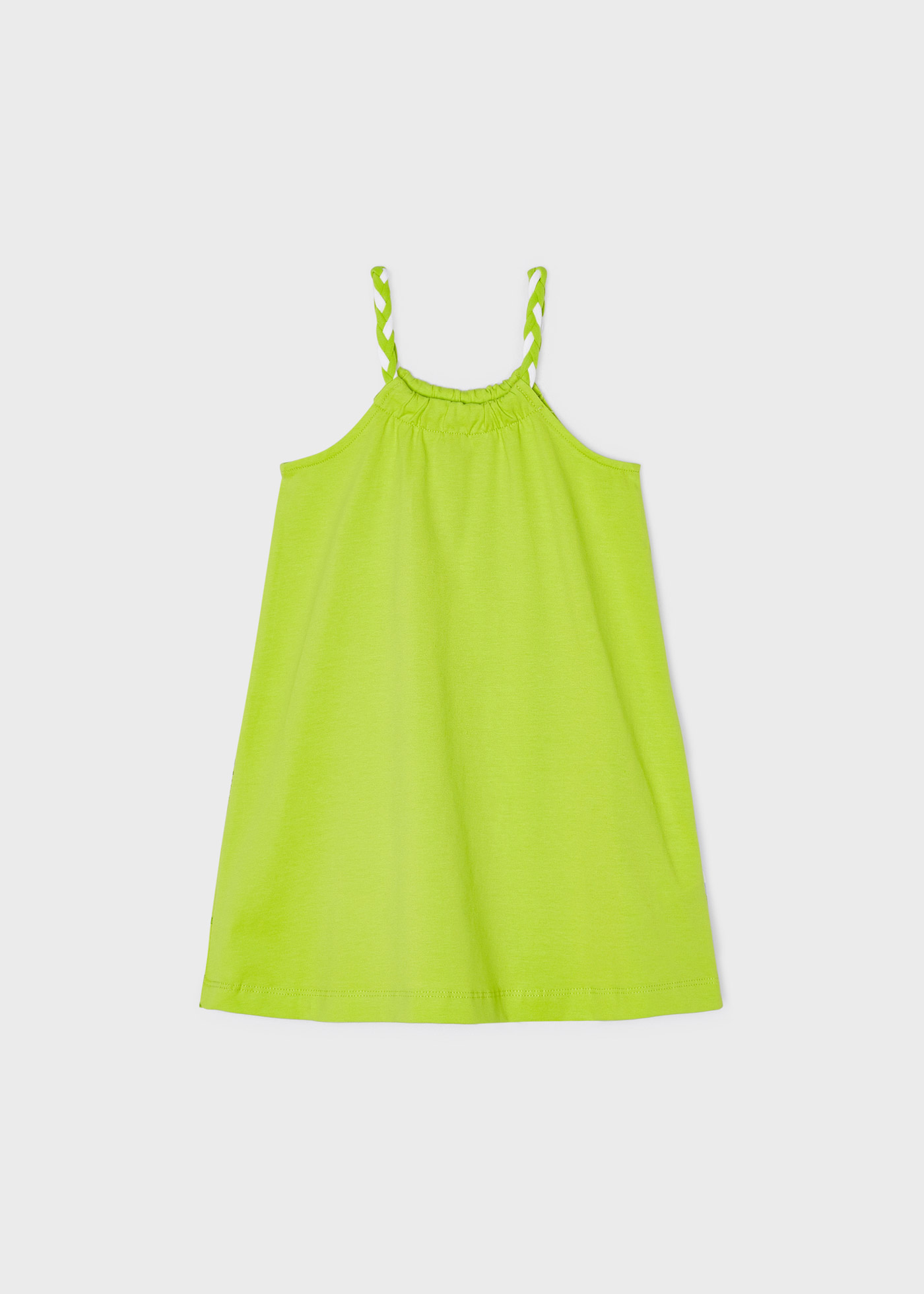 Vestido com estampa de algodão sustentável para meninas