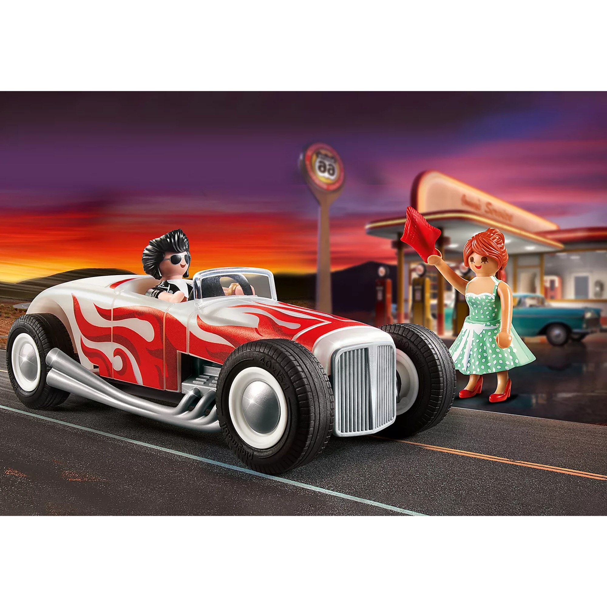 PLAYMOBIL Konstruktionsspielzeug City Life Starter Pack Hot Rod