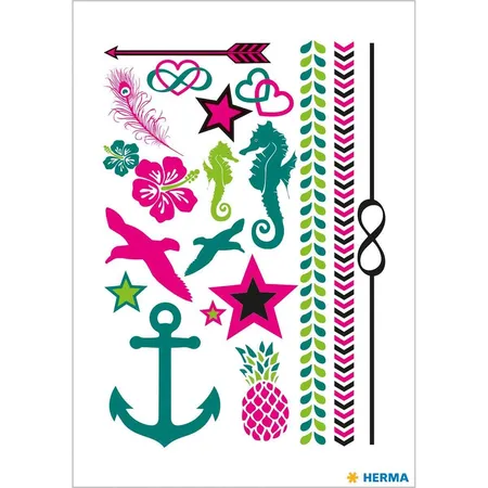 HERMA Classic Tattoo Sticker Colour Summerfeeling