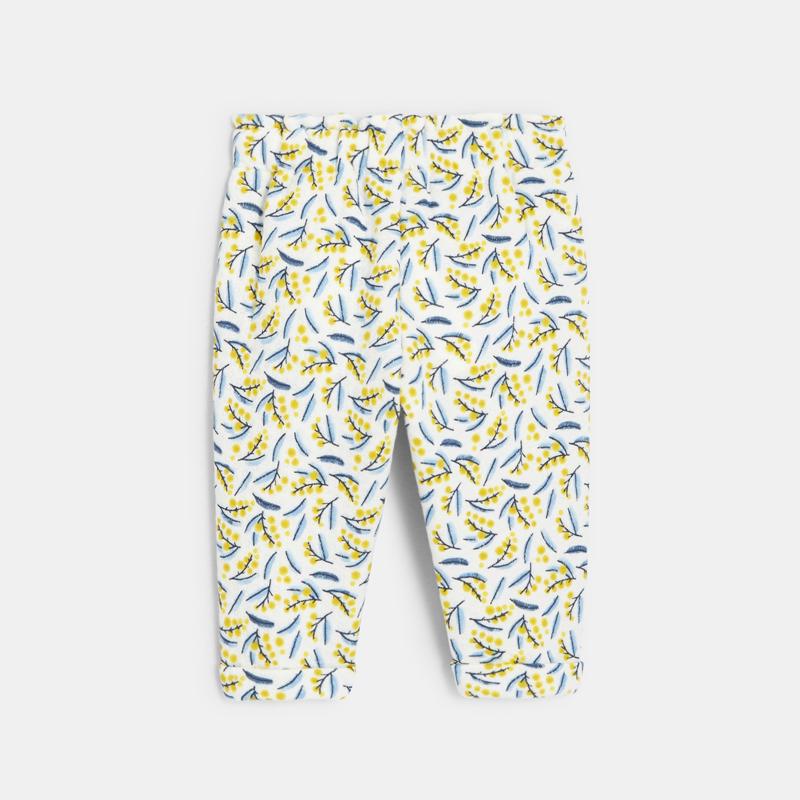 Pantalon paperbag mimosa jaune bébé fille Jaune