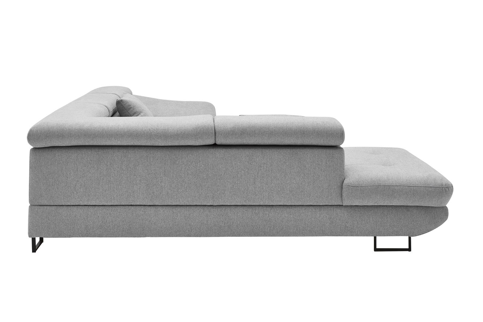 CASAVANTI Ecksofa FABIO 235 x 280 cm Primo hellgrau