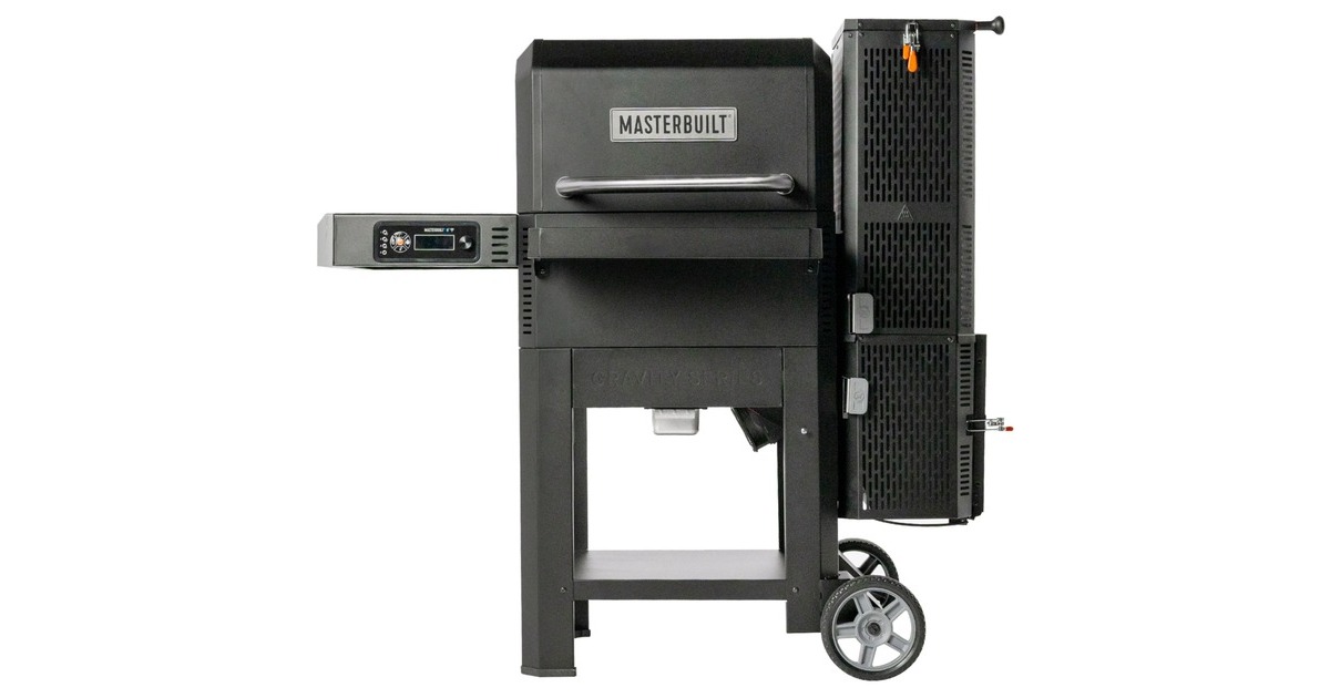 MasterbuiltGravity Series 600, digitale houtskoolgrill en roker barbecue  (Zwart, WiFi-besturing)