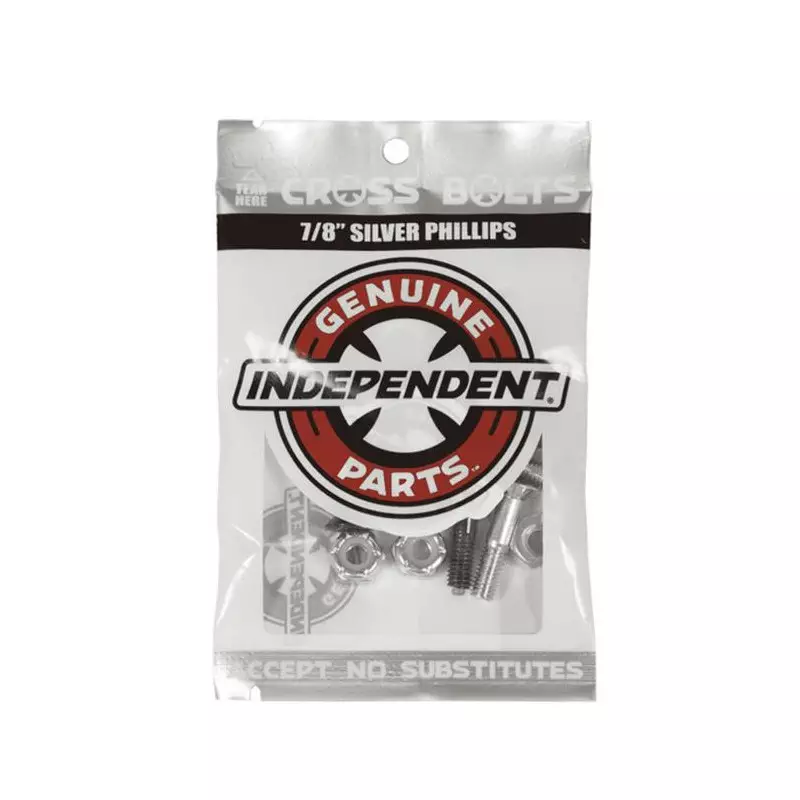 Visserie INDEPENDENT (jeu de 8) gp phillips 0.875 blk silver