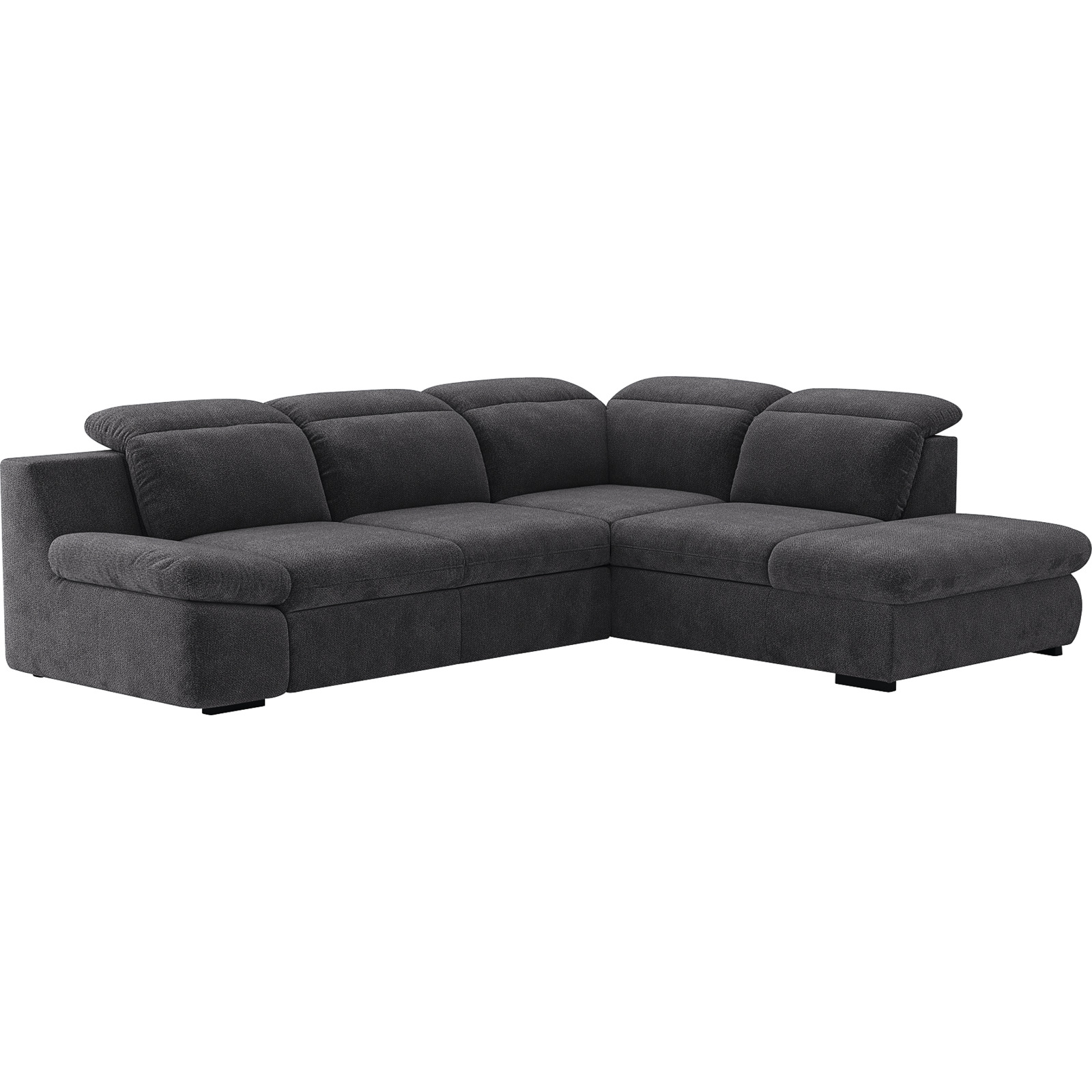 Ecksofa Lorena Stoff, Ottomane rechts