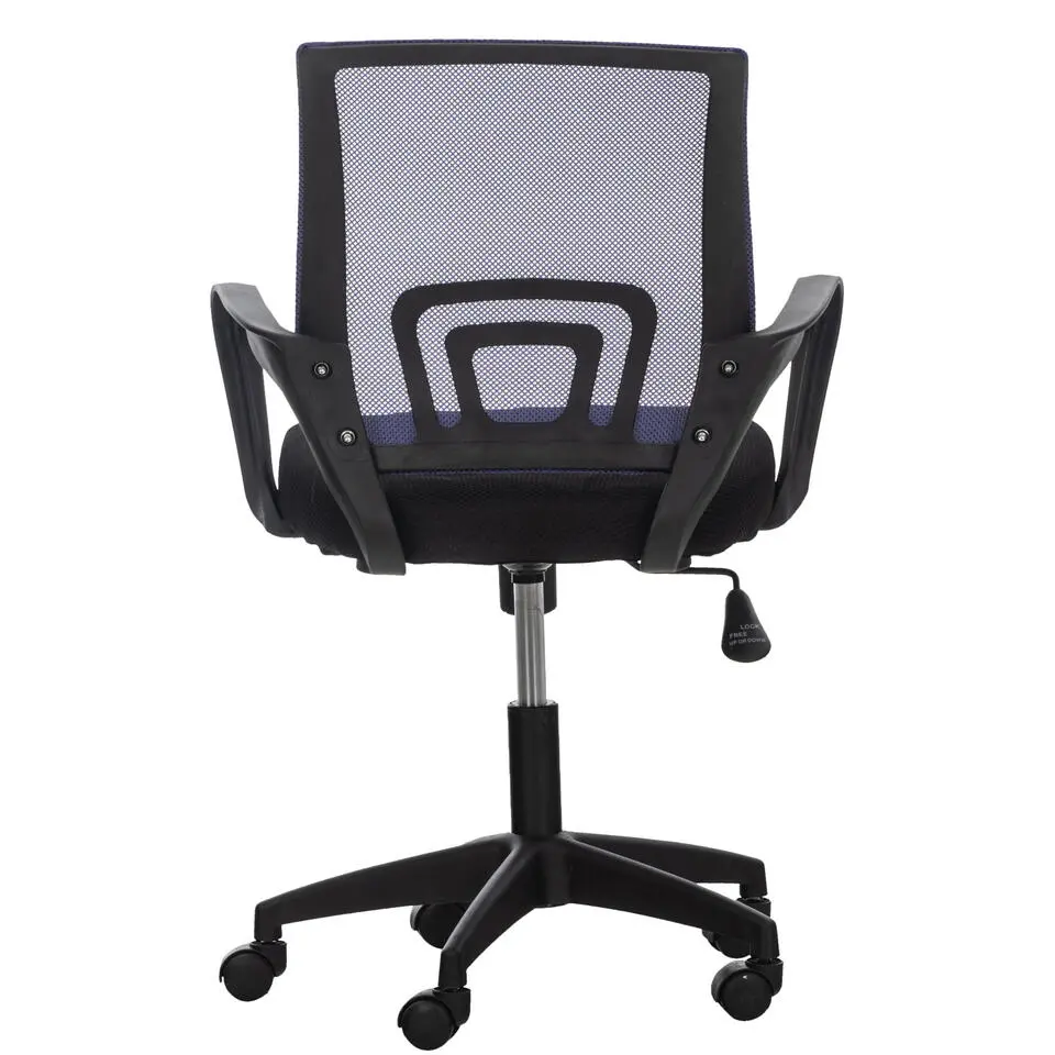 CLP Bureaustoel Auburn zwart Frame - Microfiber - purper