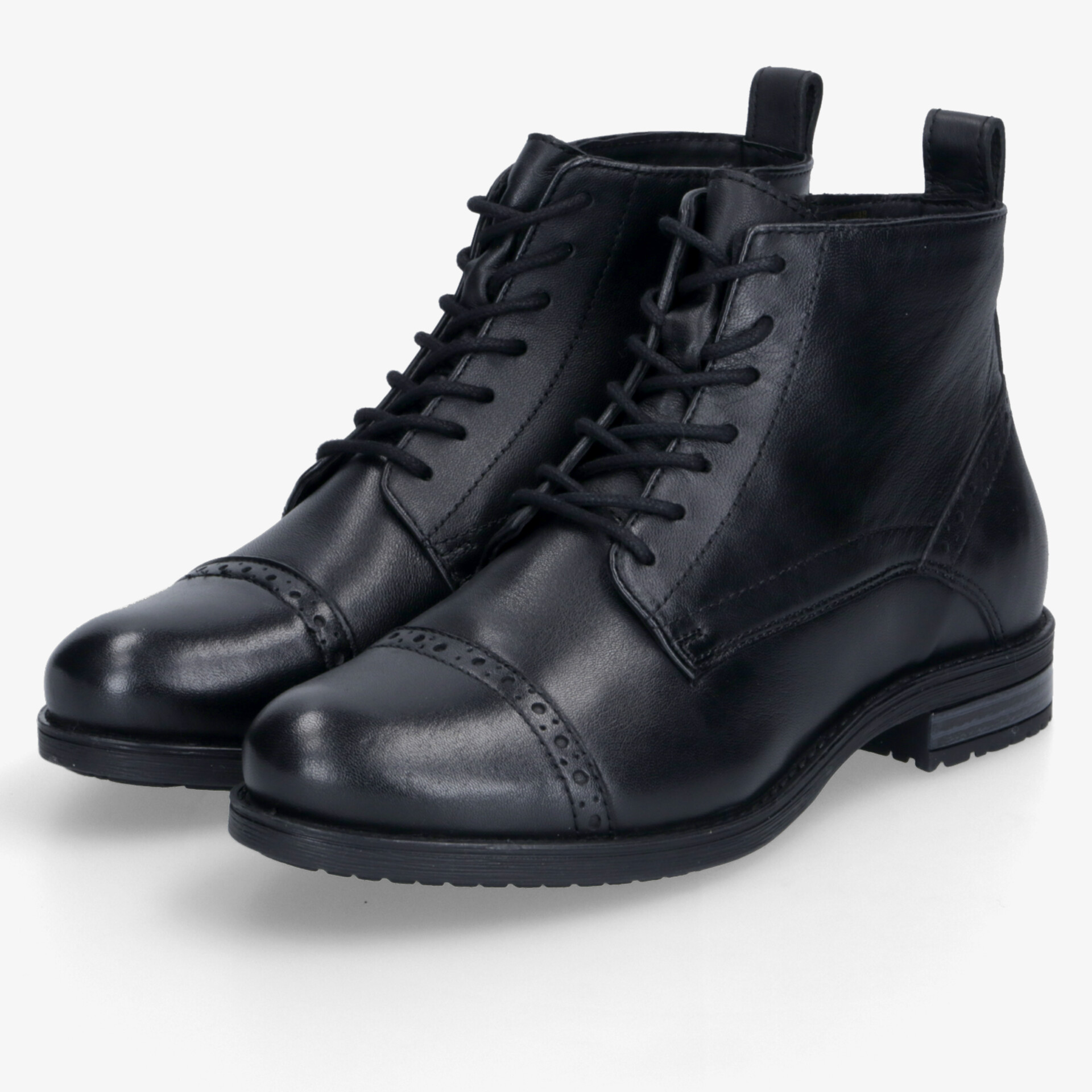 BLUE COX Damen Schnürstiefeletten schwarz