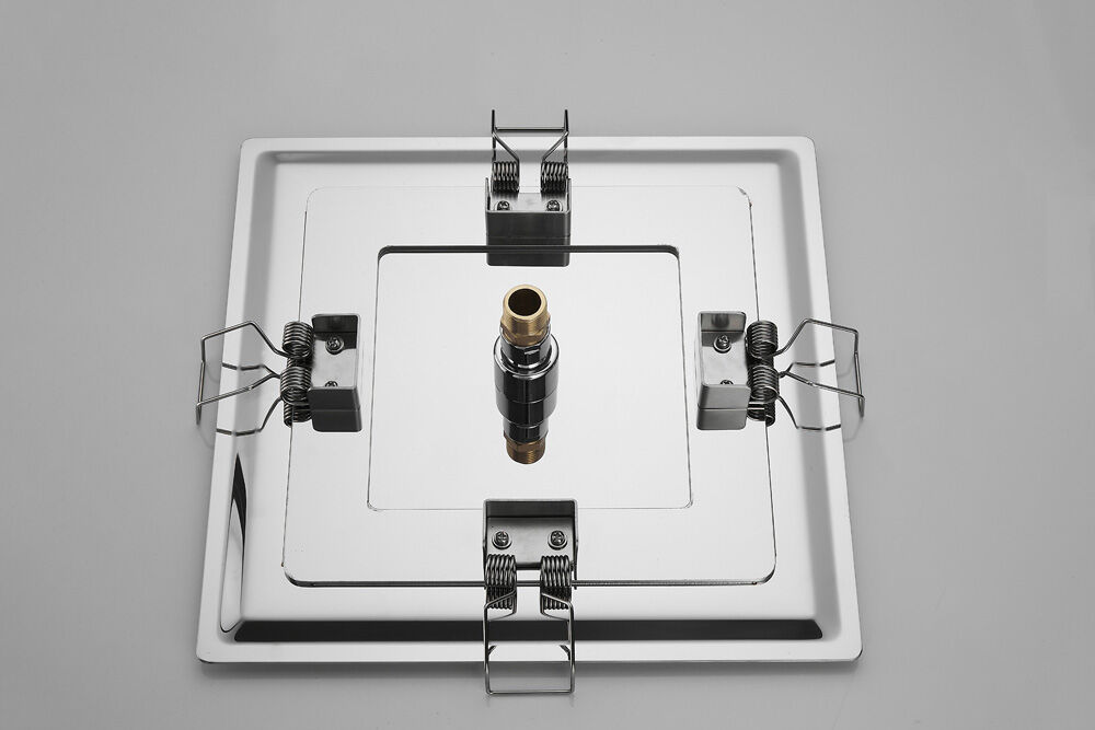 Saniclear Cube Pro inbouw regendouche met inbouw douchekop 30x30cm, glijstang en staafhanddouche chroom