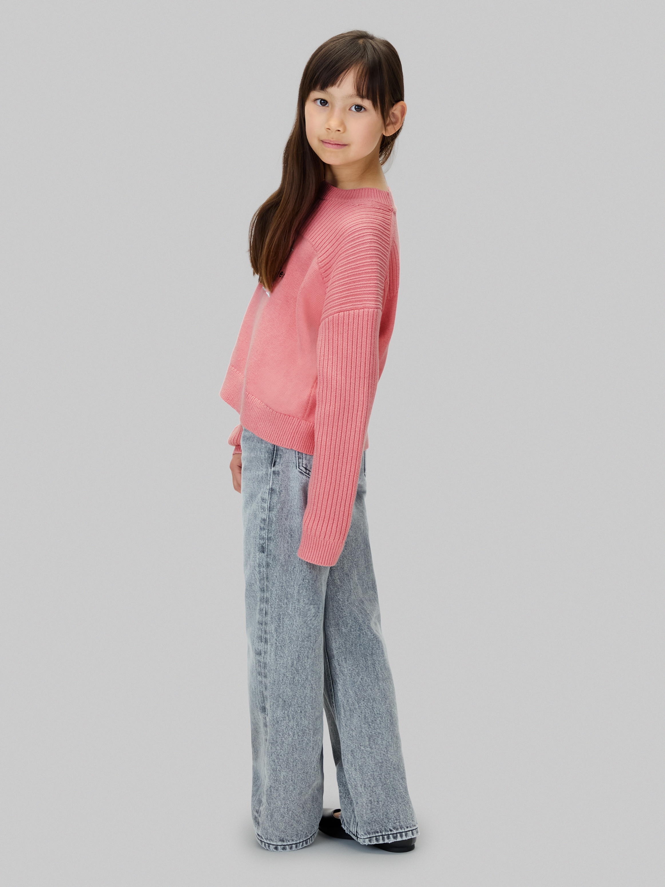 Calvin Klein Jeans Strickpullover »MONOLOGO CN SWEATER« für Kinder bis 16 Jahre, Logo-Stickerei